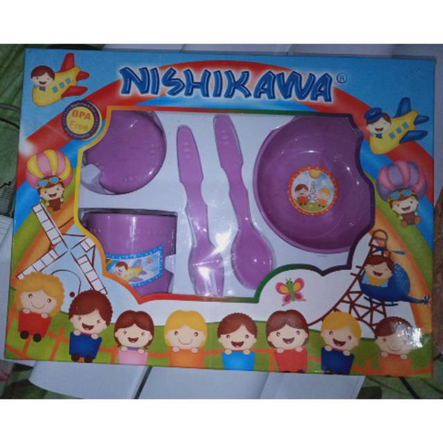 Peralatan set makan bayi Nishikawa