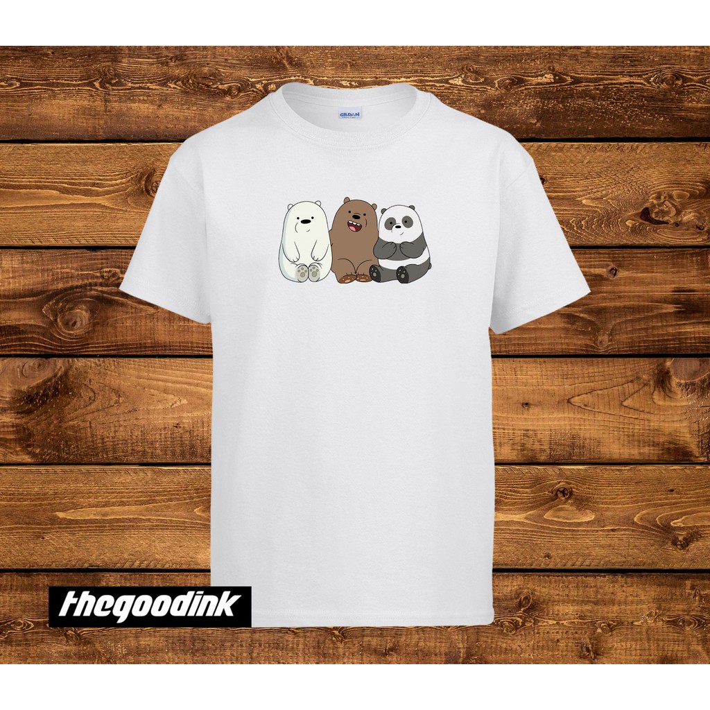 Kaos We Bare Bears - Baby Bears - Original Gildan T-shirt DTG Print