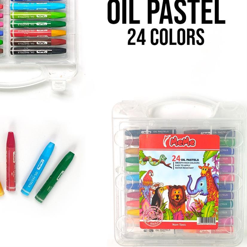 

[SQ13]-Crayon MeMe 24 warna / Oil pastel MeMe / Crayon / Crayon MeMe 24colors-Paling Bagus