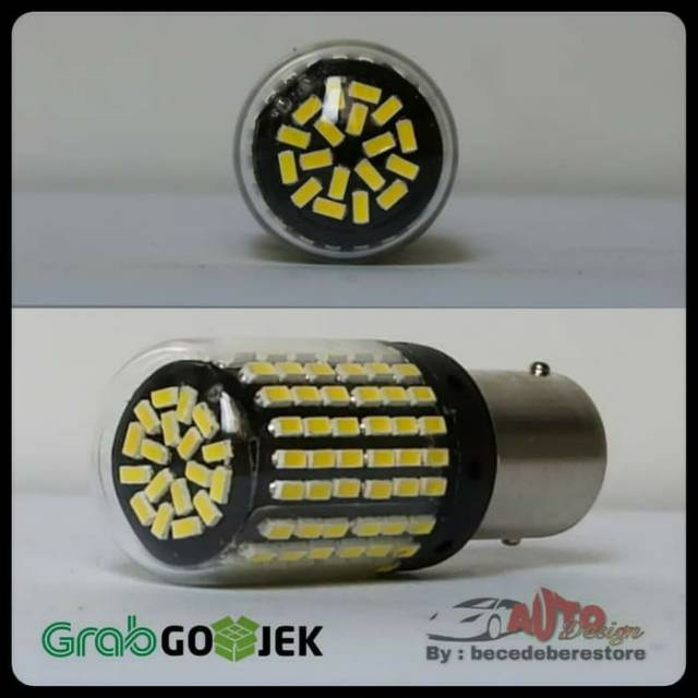 [1 PCS] DIJAMIN TERANG Lampu LED Mobil Canbus 1156 BA15S 144SMD