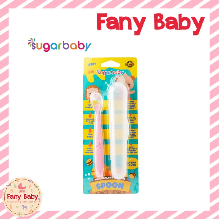 SUGAR BABY HEALTHY SPOON with CASE [ PINK ]