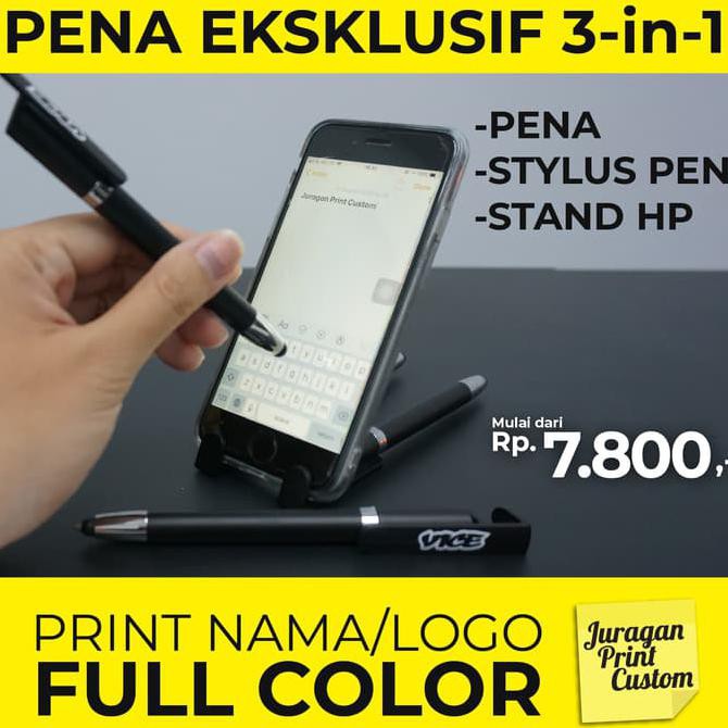 

DISKON HARGA Pena Promosi 3in1 Stylus Touch Pen Stand HP Ballpoint Bolpen Pulpen DR268