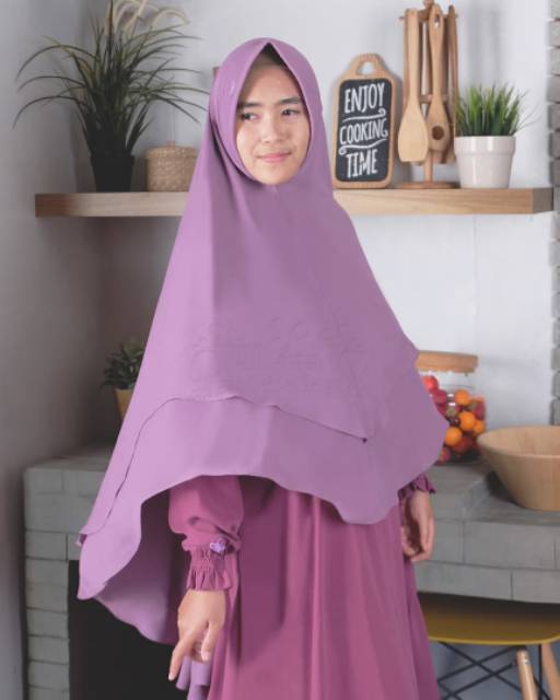 KHIMAR FITRI Jilbab instan model Pet Bergo antem pinguin terbaru viral 2 layer by hijab alila