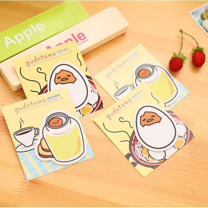 

STICKY NOTES GUDETAMA LAZY EGG TELUR LUCU MEMO POST IT KERTAS STICKER CATATAN PENGINGAT SOUVENIR