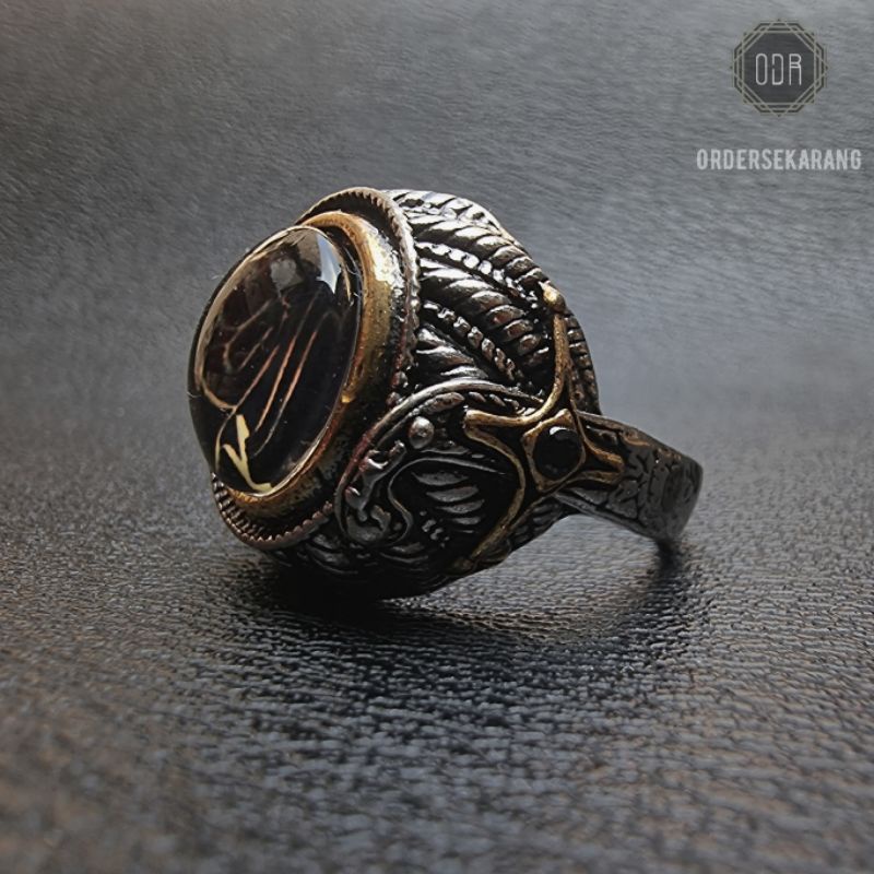 Cincin PRIA COWOK SWORD titanium tahan karat tidak luntur