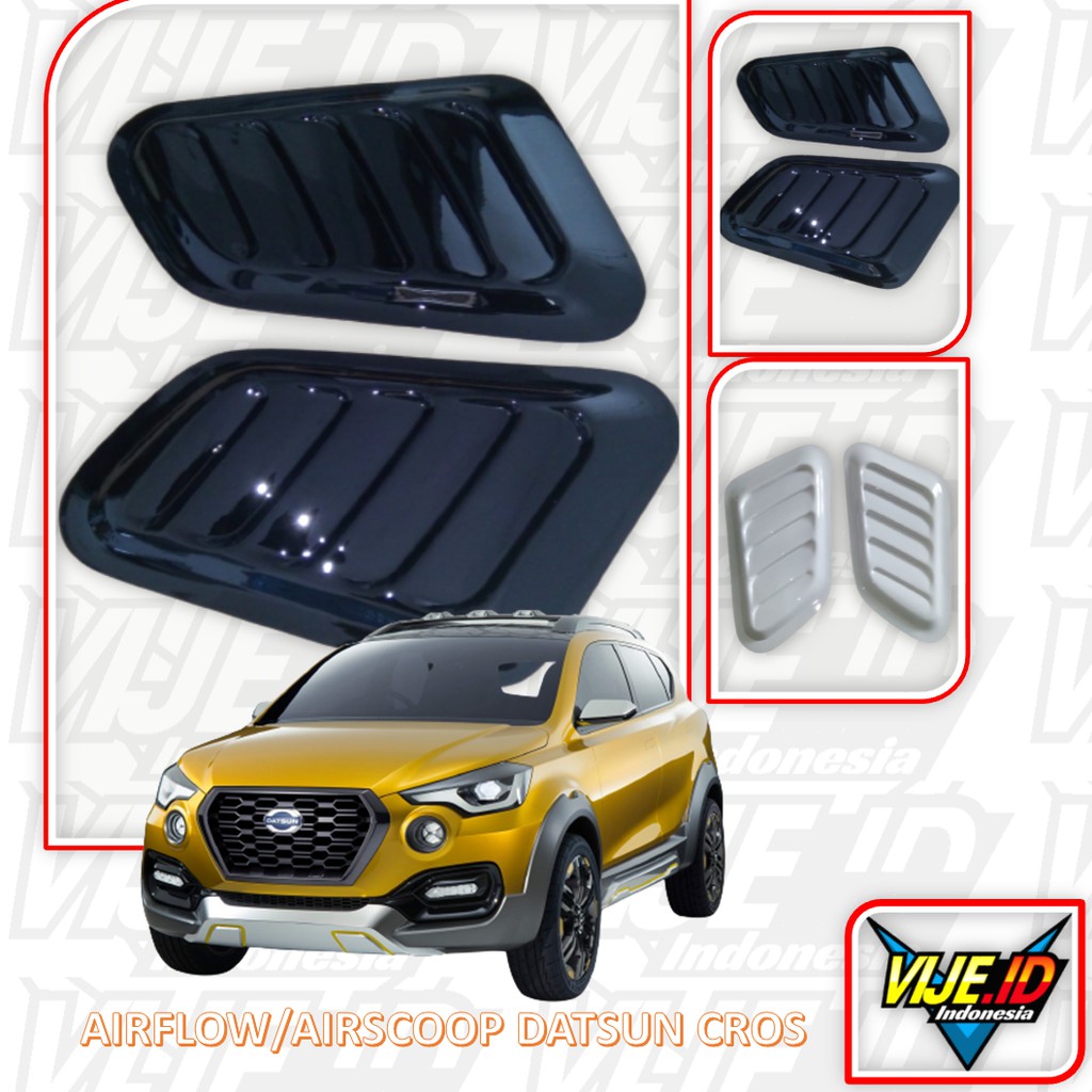 AKSESORIS MOBIL DATSUN CROS AIRSCOOP BAHAN PLASTIK