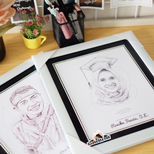 

Hadiah Wisuda Unik Scribble Art