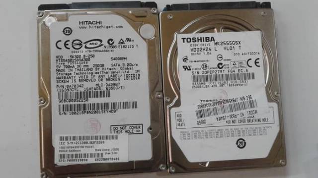 Harddisk Laptop 250gb Sata