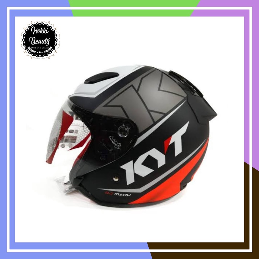 Helm KYT half face KYT DJ MARU motif