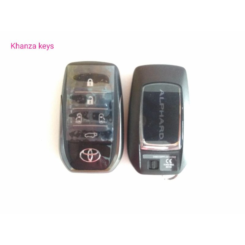 kunci remot smart key toyota new alphard atau vallfire