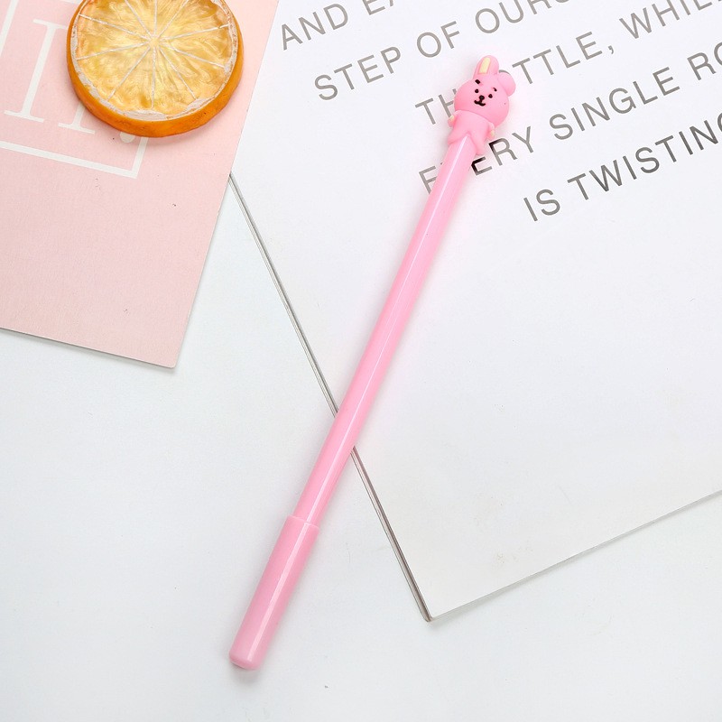 Pulpen Korea Kpop / Pena Gel Lucu Unik Karakter KPOP / TS-59-Cooky Pink