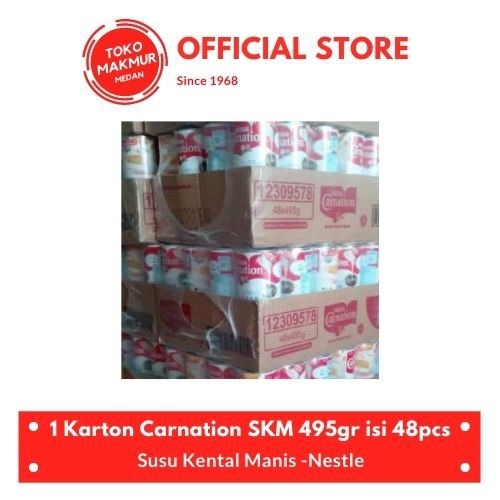 1 KARTON SUSU KENTAL MANIS CARNATION 495GR ISI 48 PCS