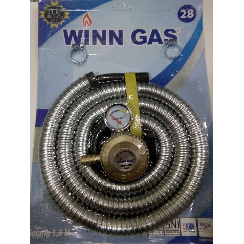 WINN GAS Regulator &amp; selang Gas Tekanan rendah