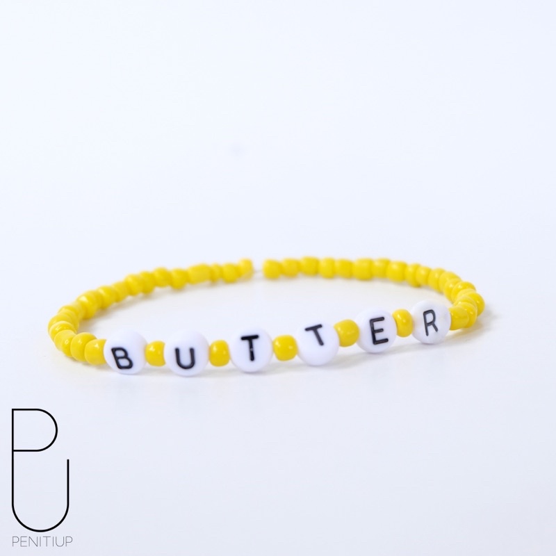 BTS BANGTAN BUTTER BRACELET - GELANG MANIK KPOP Kpop Idol beads Inspiration - Gelang Manik