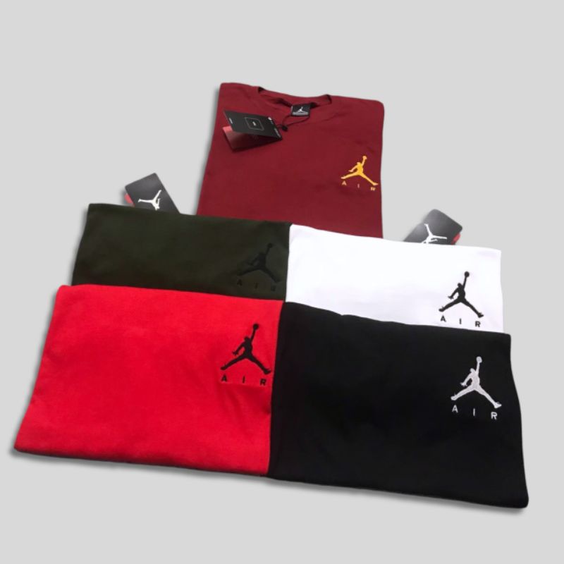 KAOS JORDAN JUMP MAN BORDIR | T-SHIRT JORDAN FULL TAG & LABEL FULL TAG & LABEL PREMIUM