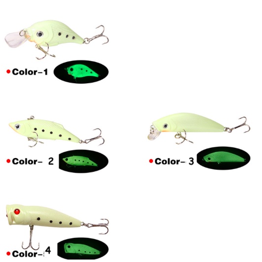 GLOW IN THE DARK BERCAHAYA DALAM GELAP UMPAN IKAN LUMINOUS