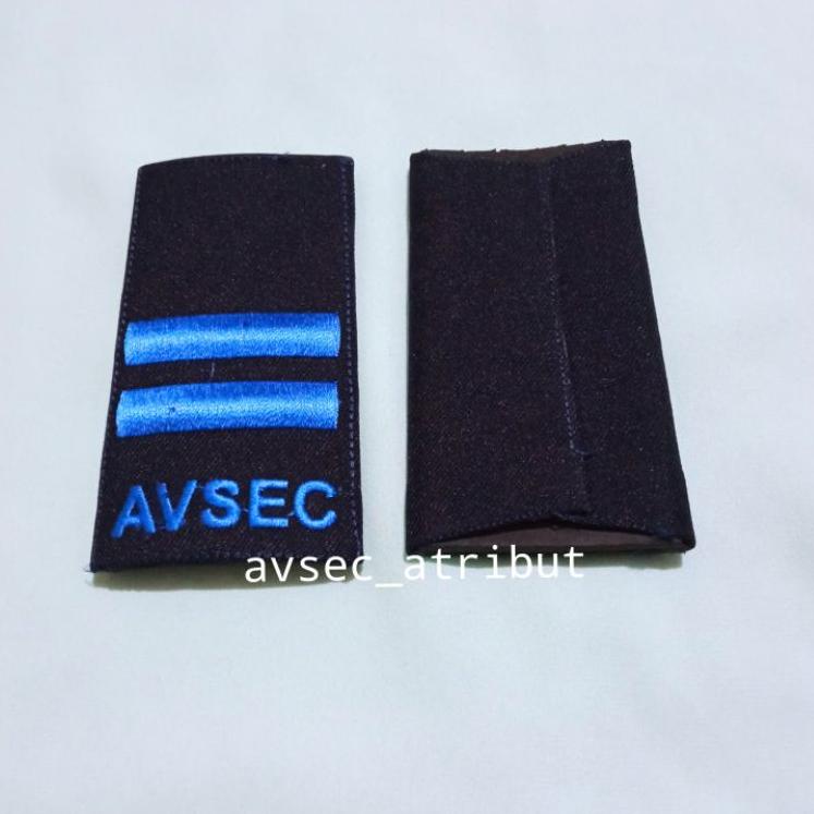 Paling Dicari.. BAR AVSEC II BIRU BORDIR/PANGKAT AVSEC/ATRIBUT AVSEC