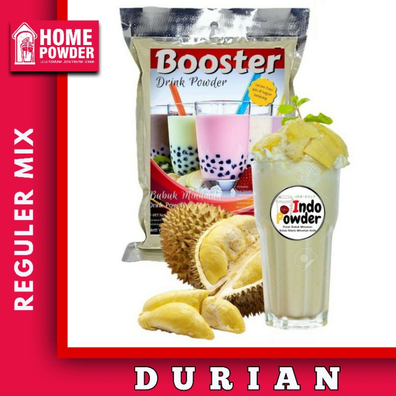 

Bubuk Minuman BOOSTER Drink Powder Rasa Durian Premix 1Kg Bubuk Minuman Kiloan Murah