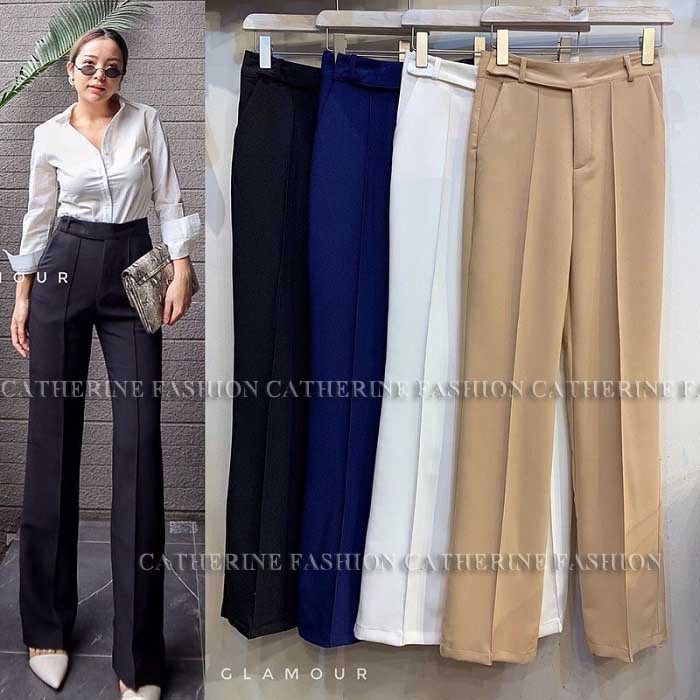 CATHERINE - CELANA KULOT LIST JUMBO (L - XXXL) TERBARU/CELANA WANITA/CELANA BAHAN TEBAL