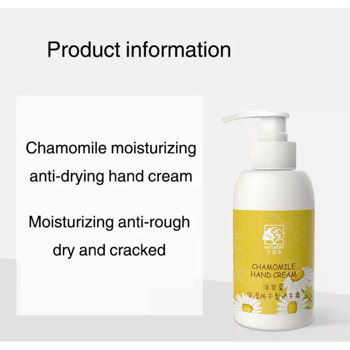 Hand Cream Pemutih dan Pelembab Krim Tangan 200g Kamomil Pelembab Tangan Anti-Wrinkle Foot Dry Peeling Care Lotion Tangan