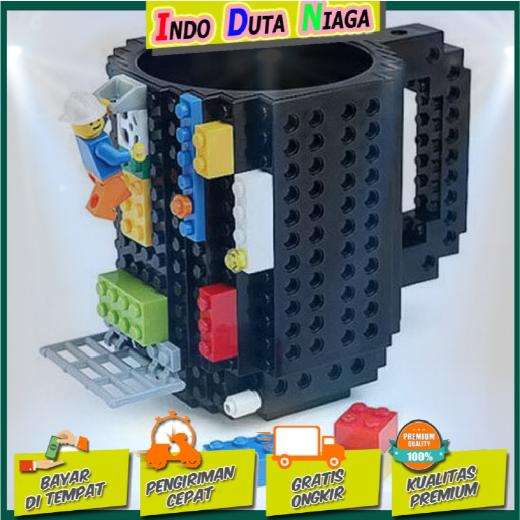 VKTECH Gelas Mug Lego Build-on Brick - 936SN