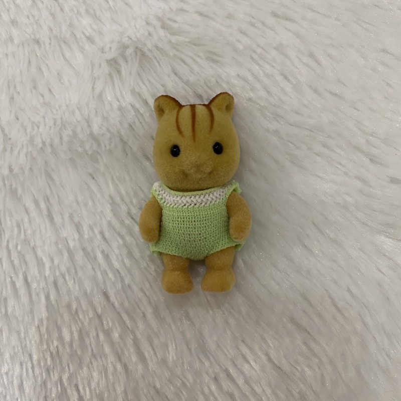 Sylvanian Families Vintage Rare Furbank Squirrel Baby very good condition flair mulus