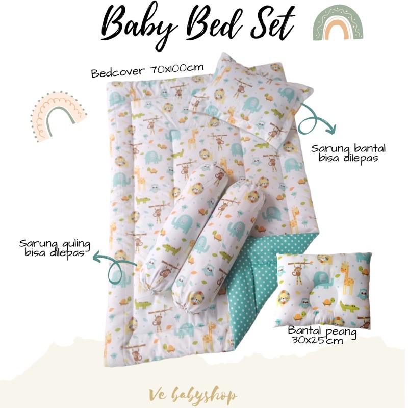 Bed cover Bayi set Bantal Guling Selimut Bayi Tempat tidur Bayi