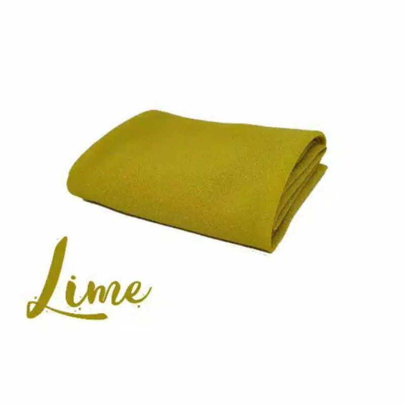 Jilbab Bergo NAURA SIZE M DEWASA / BISA UNTUK ANAK  10 TH + / HIJAB INSTAN BERGO MARYAM-Lime