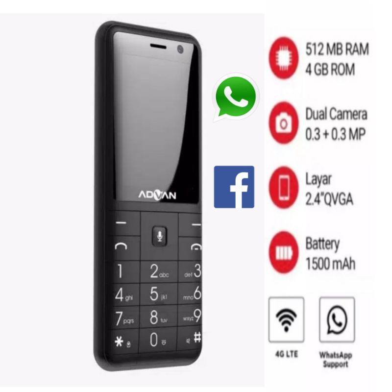 TERMURAH ADVAN HAMMER HP HAPE ONLINE - 4G - BISA WA DAN YOUTUBE - GARANSI RESMI