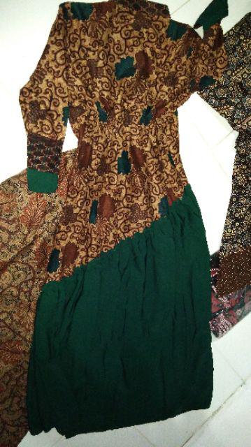 Gamis Batik Manggar, Padi,sekar,cantik,kubis,kipas,daun,kupu,nadine,gendis