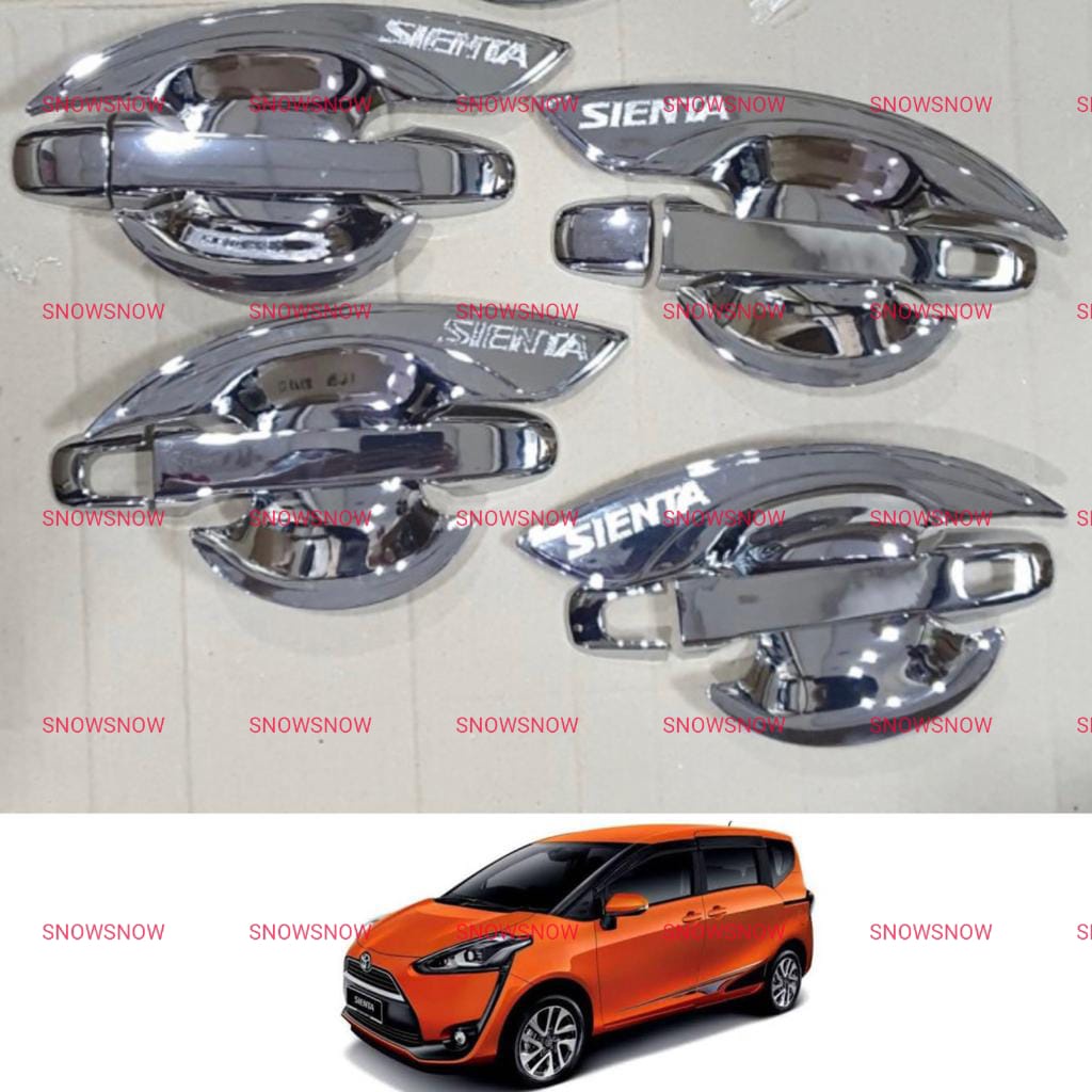 Paket Outer Handle Cover Toyota Sienta 2016 2022 Chrome