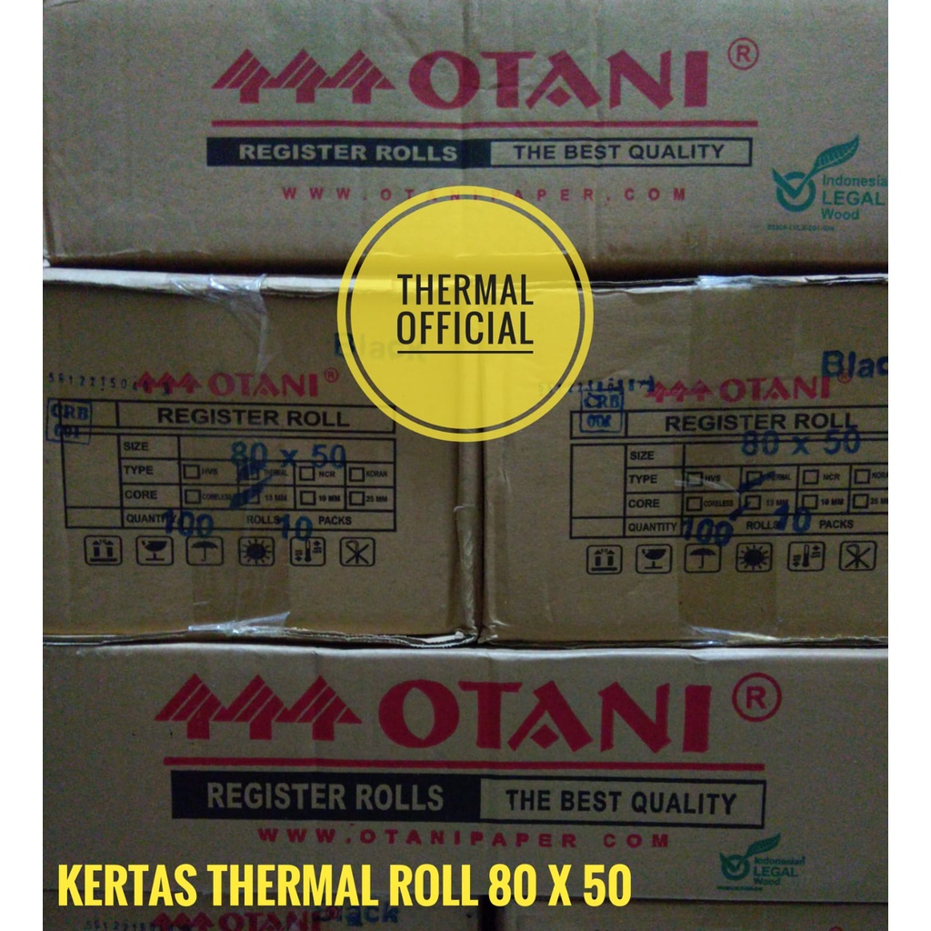 

Kertas Thermal Roll ukuran 80 x 50 - per dus