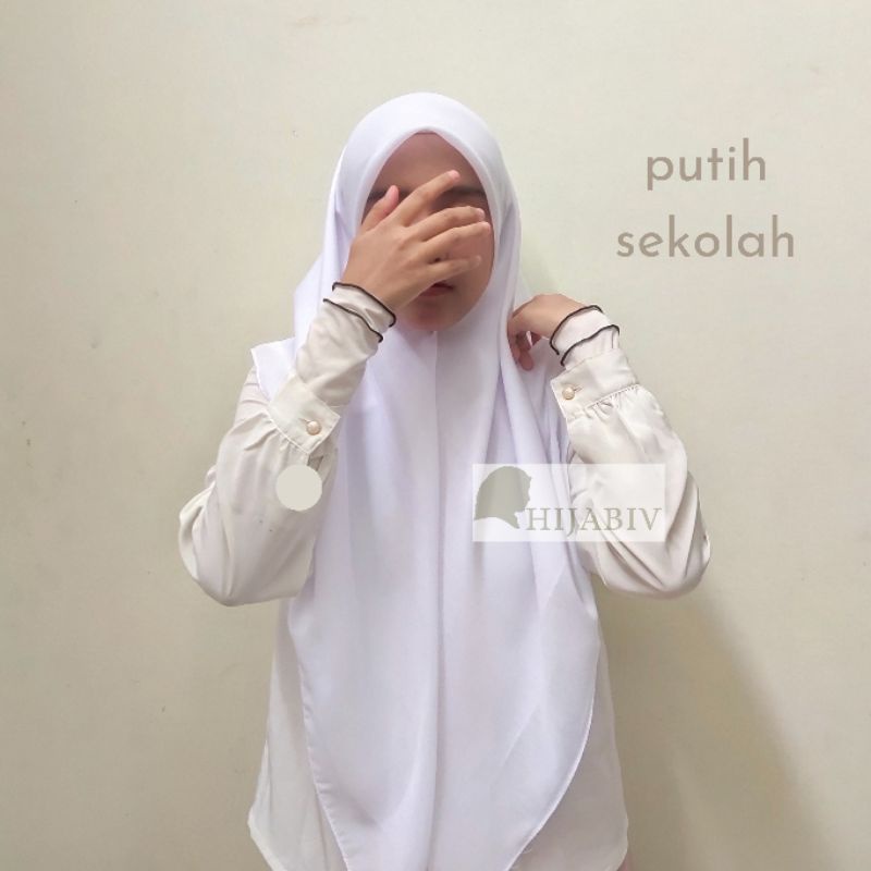 SEGI EMPAT PARIS PREMIUM FINISHING JAHIT TEPI ANTI LETOY (FREE POUCH)-PREMIUM PUTIH