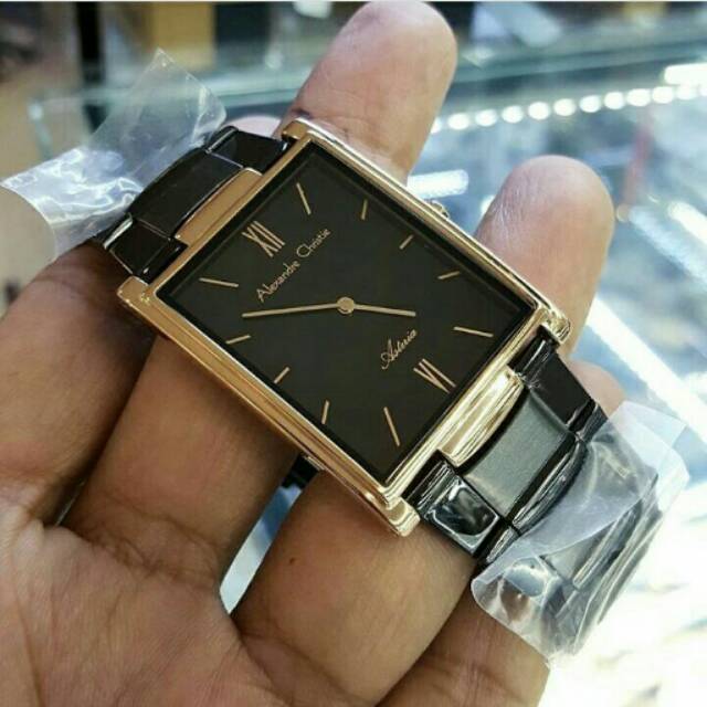 Murah jam tangan pria alexandre christie 8520 black rosegold