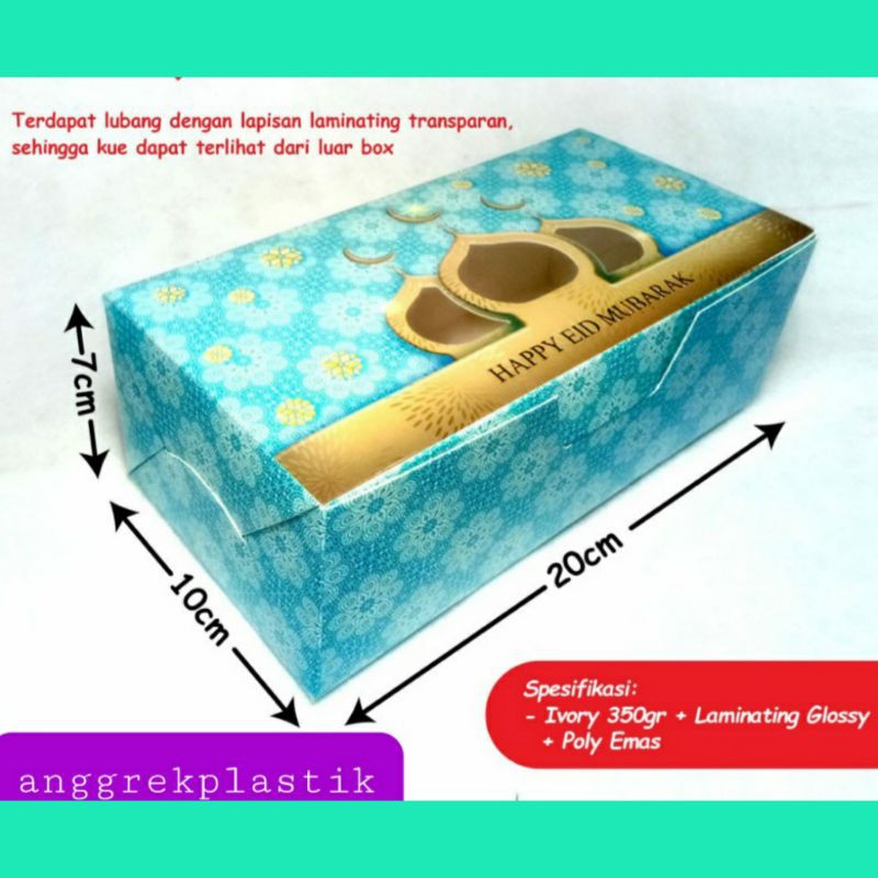 

dus box kue lebaran idul fitri 10x20x7