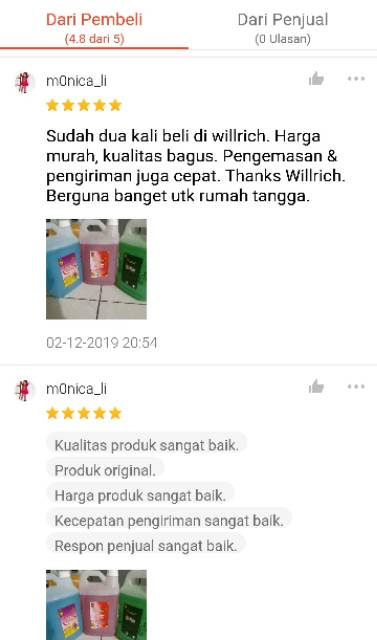 Softener Laundry Pelembut Pewangi Pakaian 5 Liter Pengiriman Instant