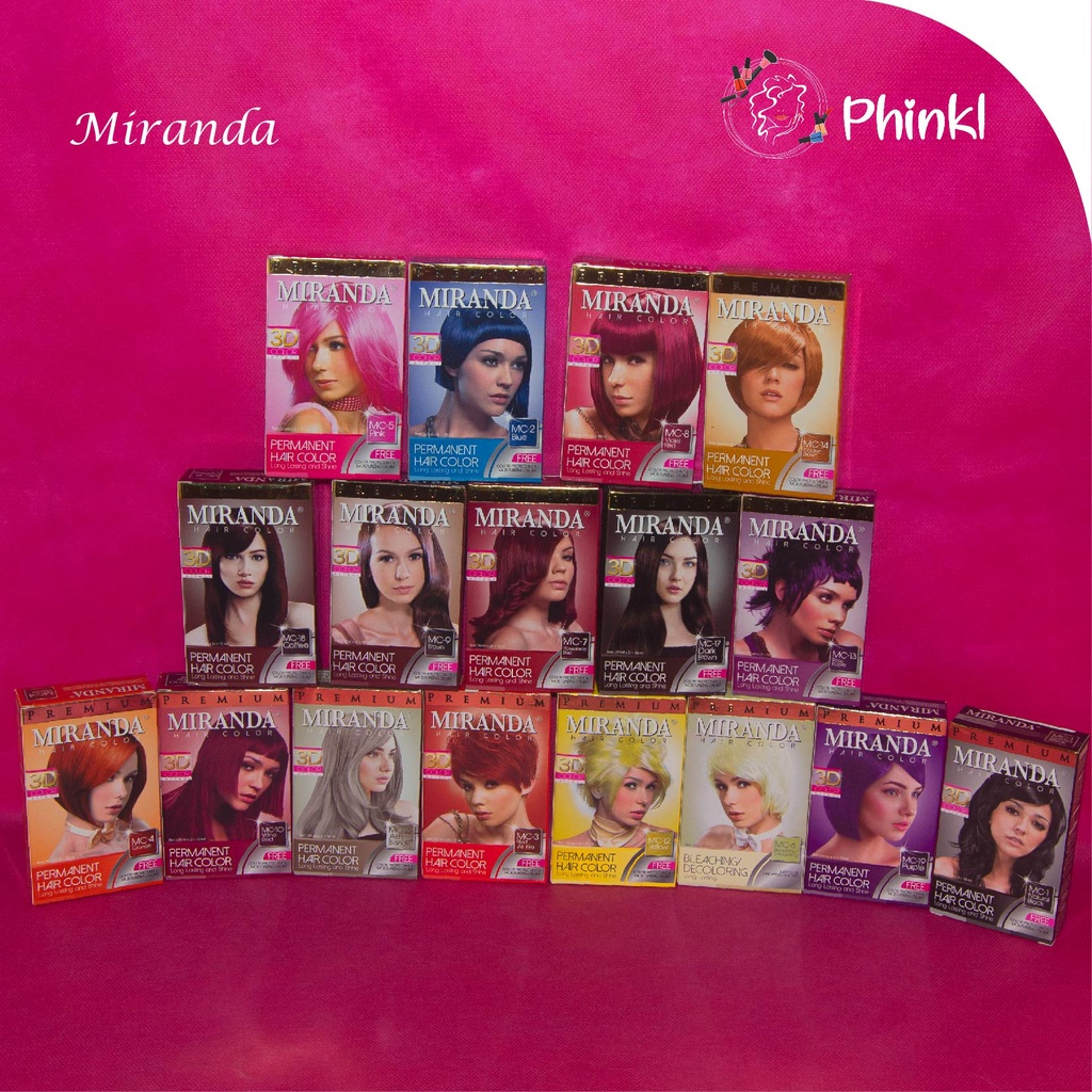 `ღ´ PHINKL `ღ´ Miranda Semir Hair Colour warna pewarna rambut permanen tidak bikin kering merusak