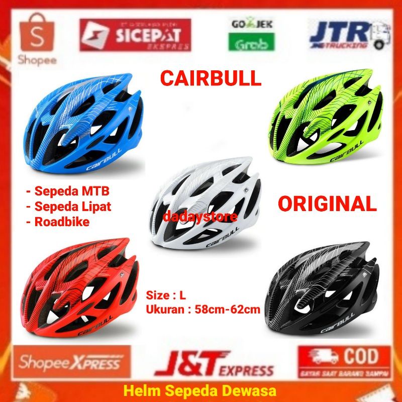 [BISACOD] Cairbull Helm Sepeda Mtb Roadbike Lipat Ultralight Air Vent Cycling Bike Cap Size L Dewasa