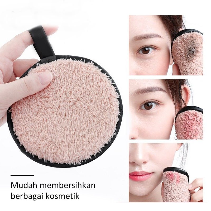 SPON Makeup Removal Clean /Sponge Puff Double-Sided Face Cleansing Puff Makeup Remover  Cotton Pads