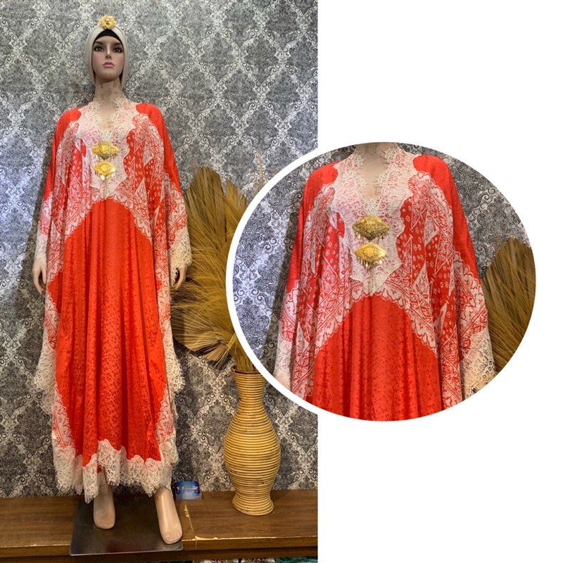 Kaftan Anisa Kalong || Kaftan Lebaran | Kaftan Viscose Batik