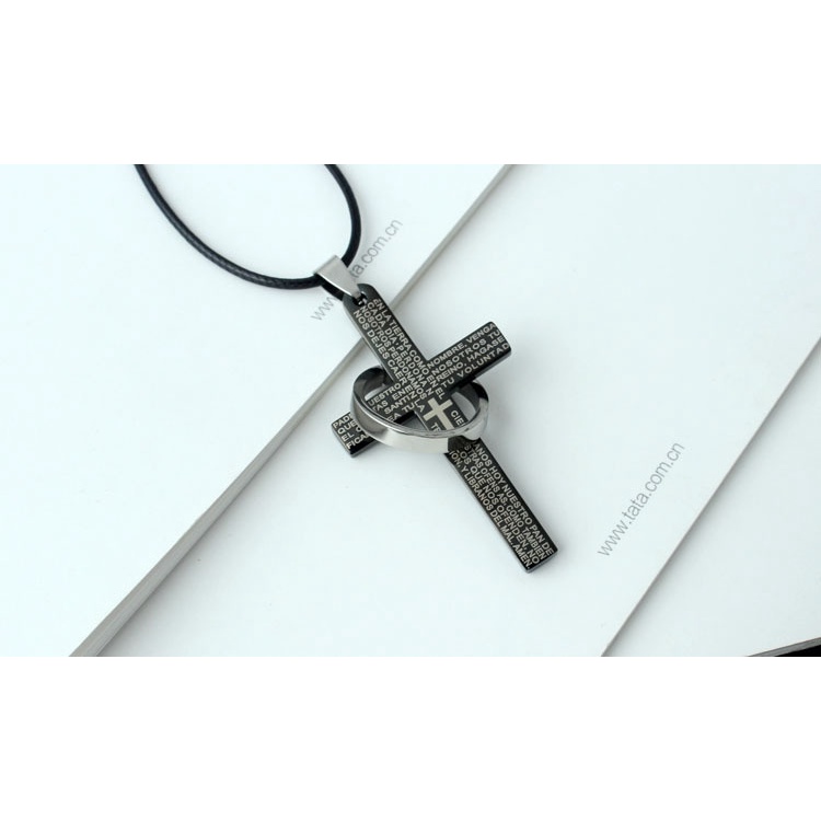 T2 12 titanium steel Pria kata kerangka kalung Jepang dan Korea titanium ornamen pribadi kalung swea