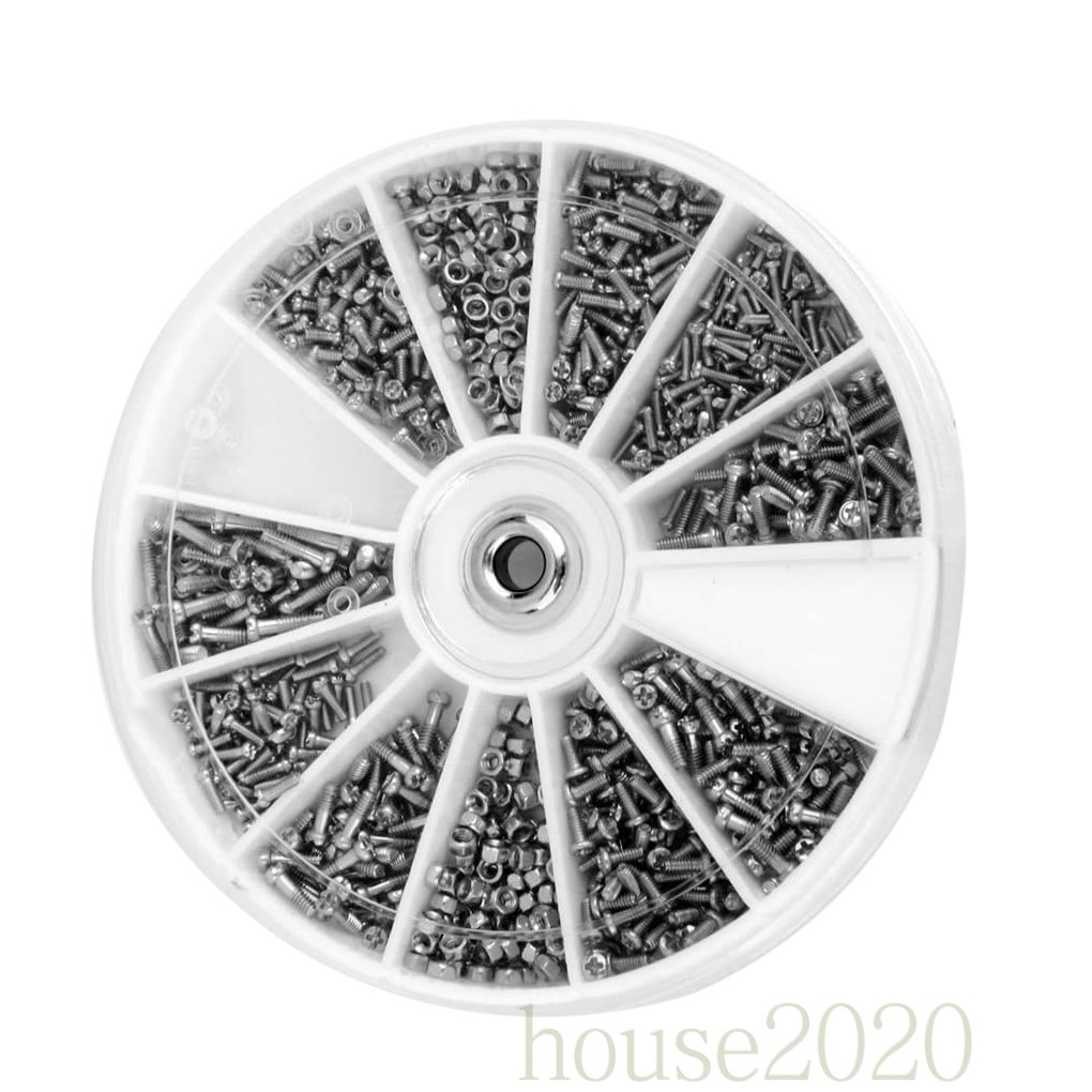 (House2020) 240pcs / Set Sekrup + Mur + Baut Untuk Reparasi Kacamata