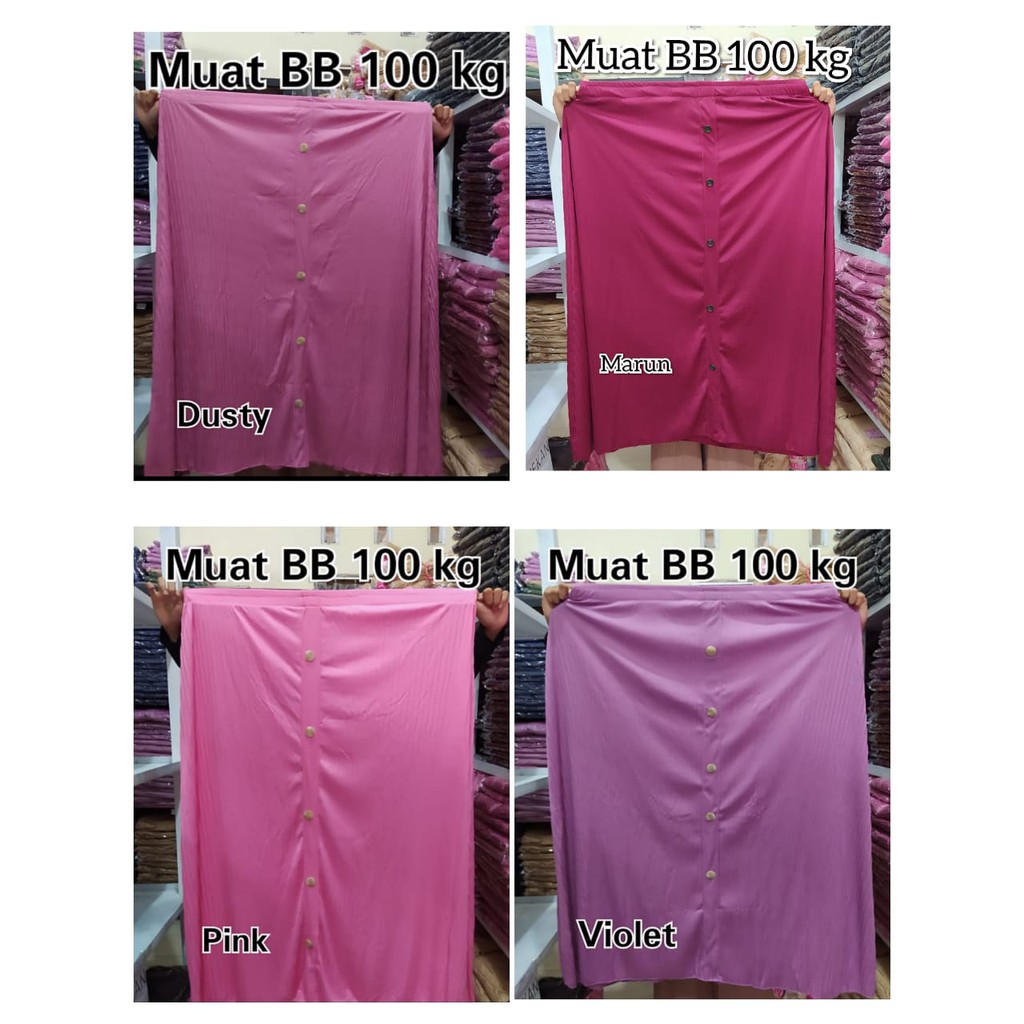 JUMBO XXL!!! Rok plisket kancing model terbaru