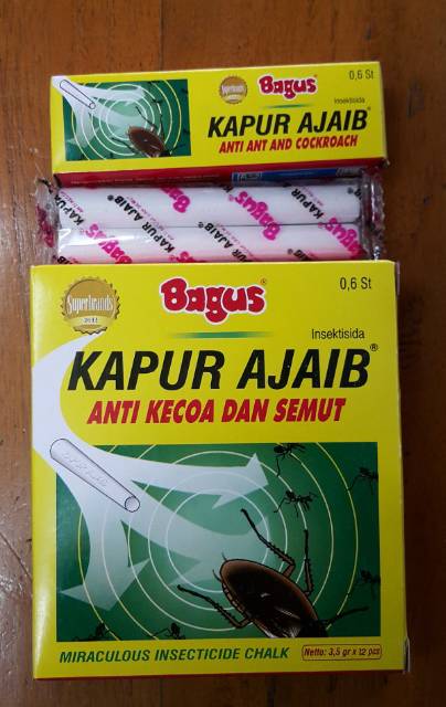 Kapur bagus kapur ajaib kapur anti kecoa dan semut kapur serangga per pack kecil isi 2batang