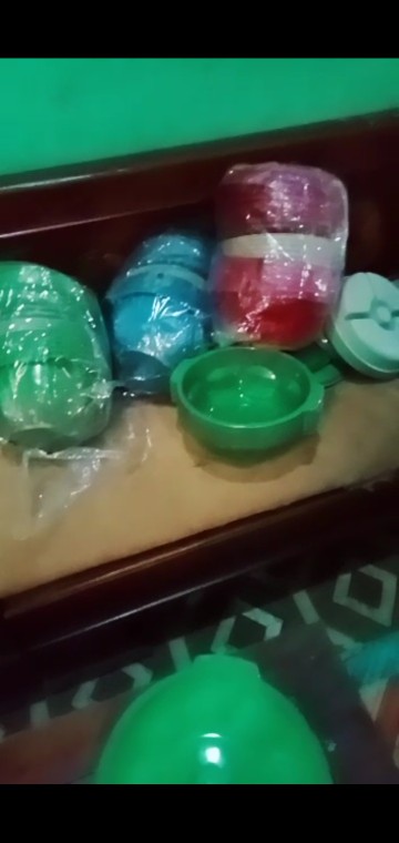 Wakul Nasi Motif Cherry / Tempat Bancaan / Wakul Plastik  / Tempat Kenduri