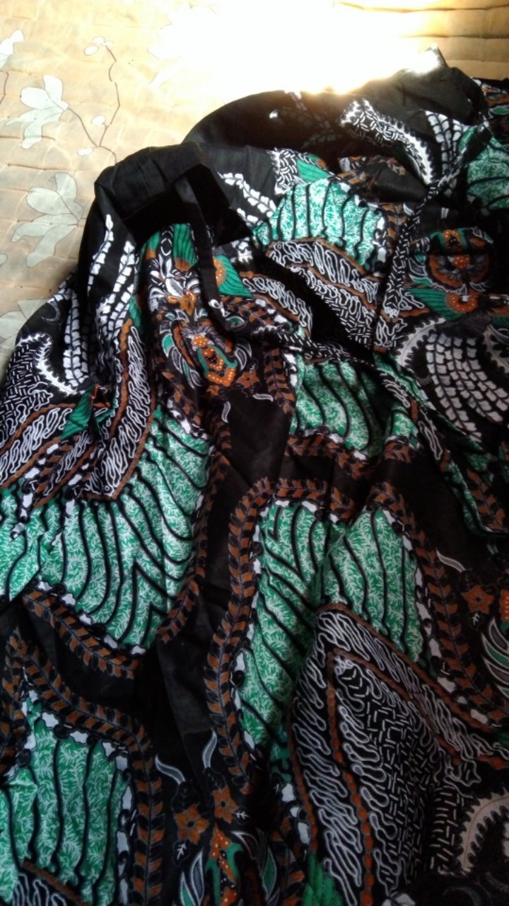 Batik Couple Keluarga Sania Ruffle Ori Ndoro Jowi Dnt Madu Tosca