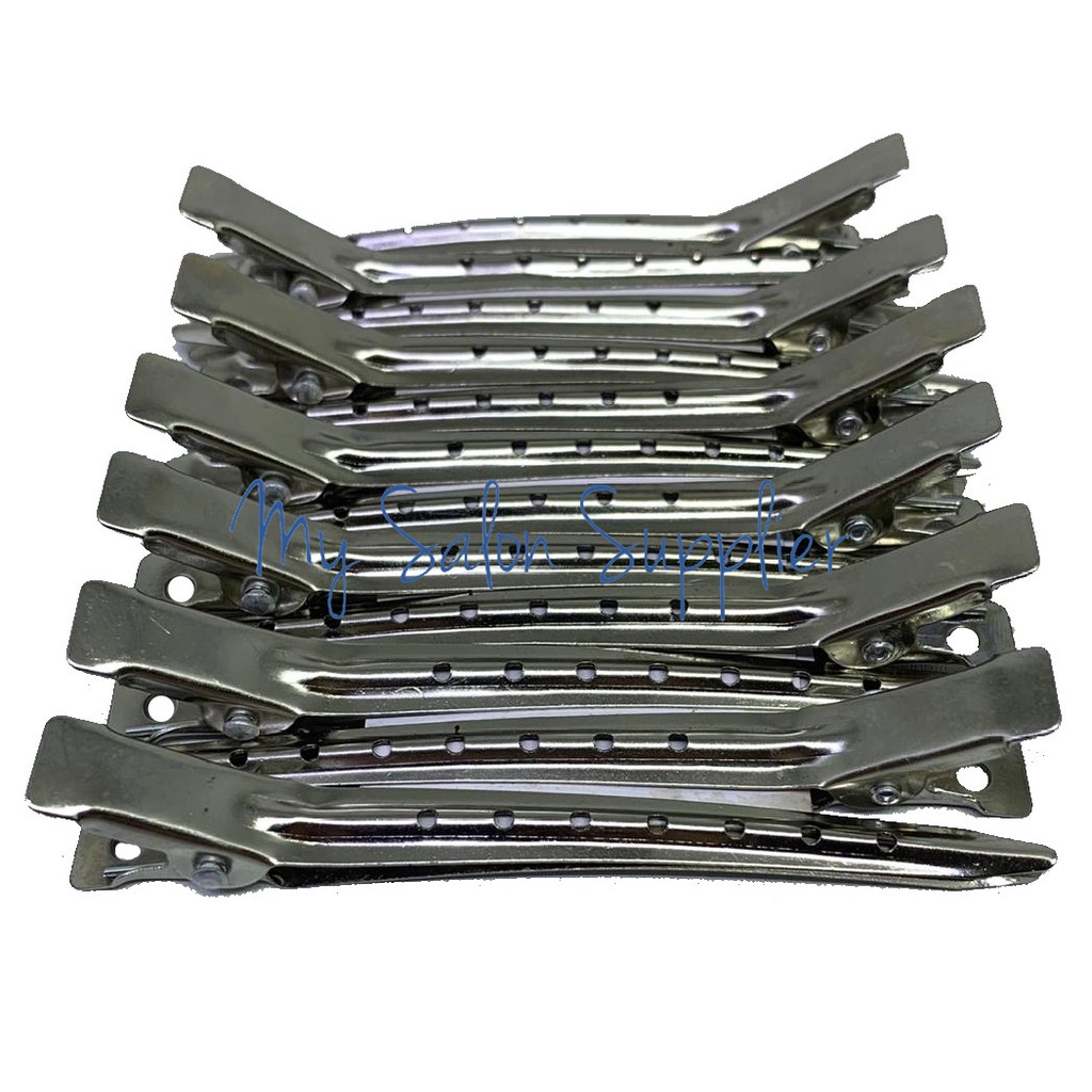 Isi 12pc Jepit Rambut Bebek Stainless 8.5cm