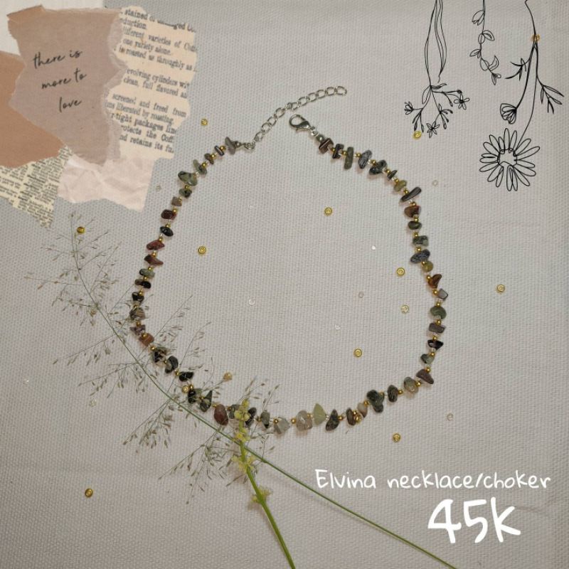 Elvina necklace/choker (kalung/choker Elvina) handmade jewelry