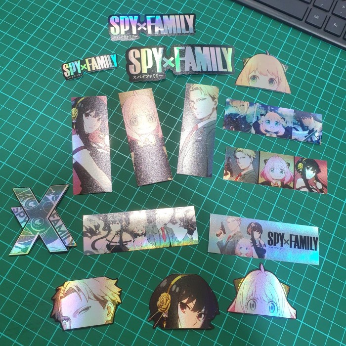 

Sticker Hologram Anime - PSH944 - Spy x Family - set 15pcs