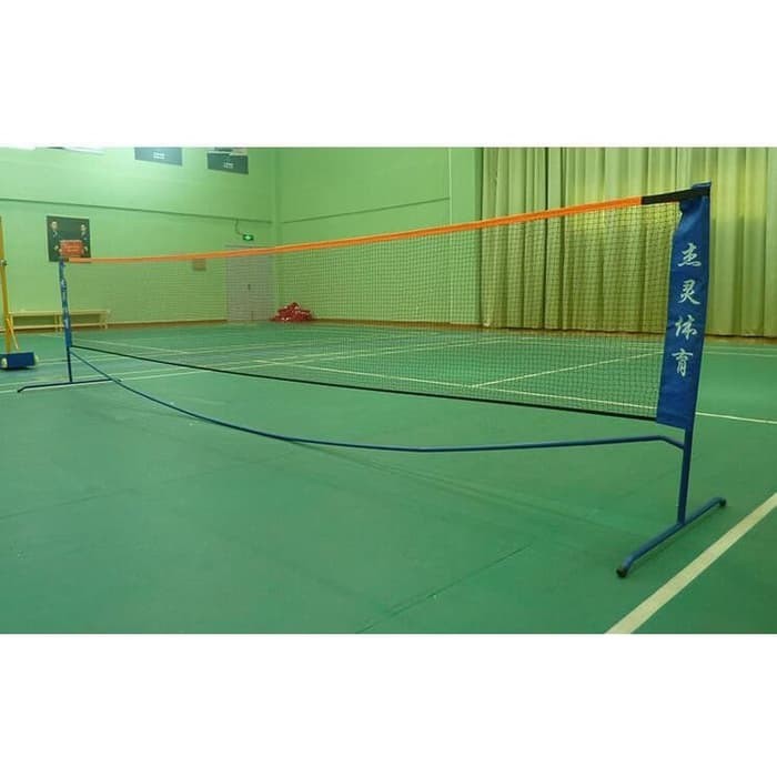 Net Badminton Portable Folding Rack Bulu Tangkis 5.1 Meter